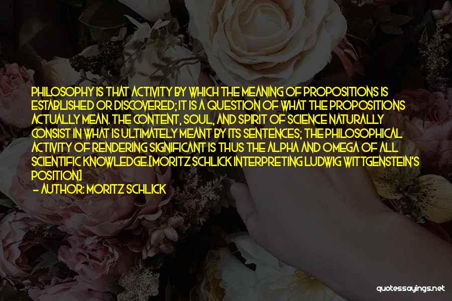 Moritz Schlick Quotes 1380063