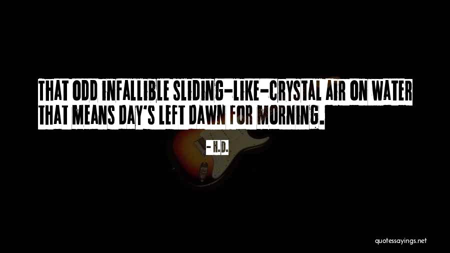 Morning Air Quotes By H.D. Morning Air Quotes By H.D.