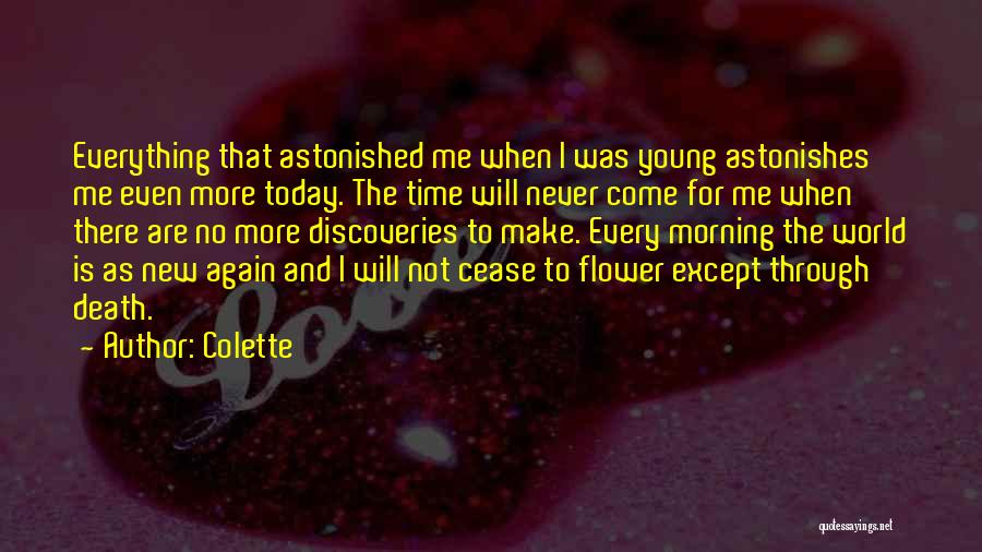 Morning And Flower Quotes By Colette