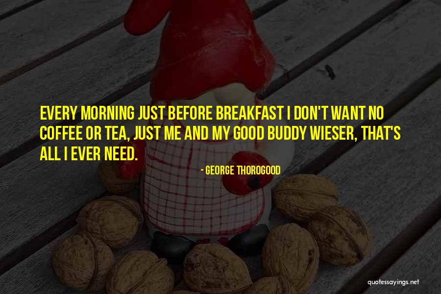 Morning And Tea Quotes By George Thorogood