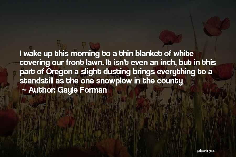 Morning Brings Quotes By Gayle Forman