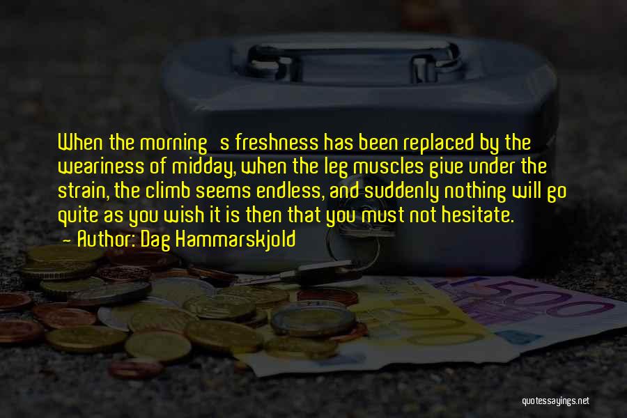 Morning Freshness Quotes By Dag Hammarskjold