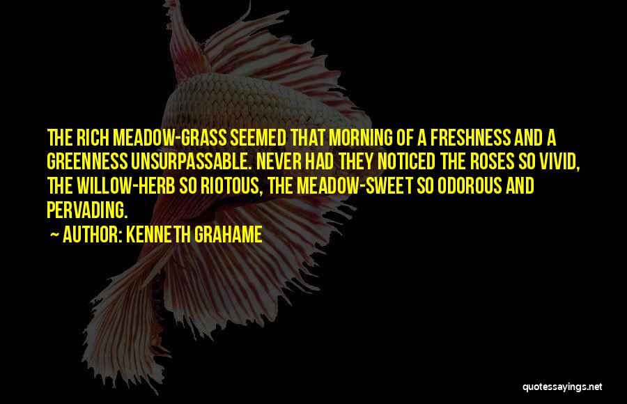 Morning Freshness Quotes By Kenneth Grahame