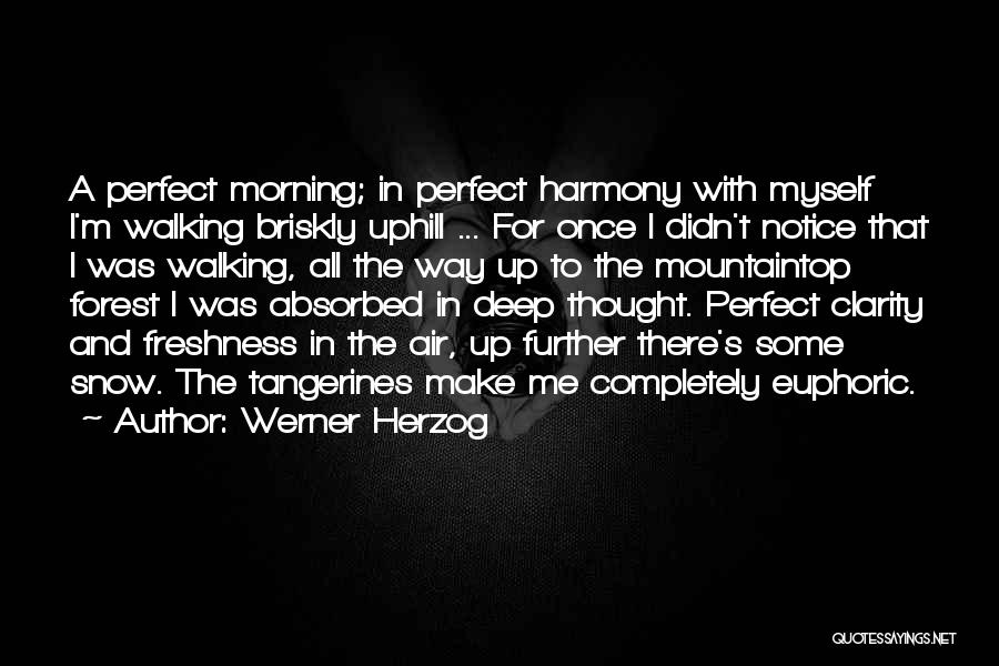 Morning Freshness Quotes By Werner Herzog