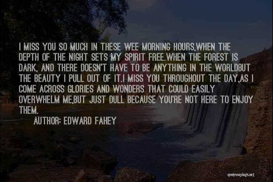 Morning Glories Quotes By Edward Fahey