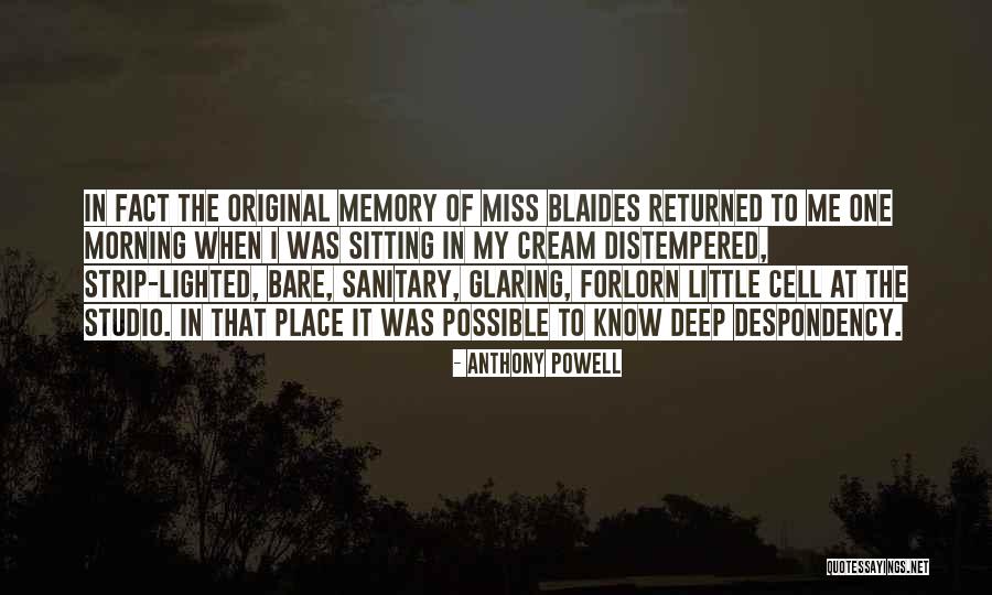 Morning Miss Him Quotes By Anthony Powell