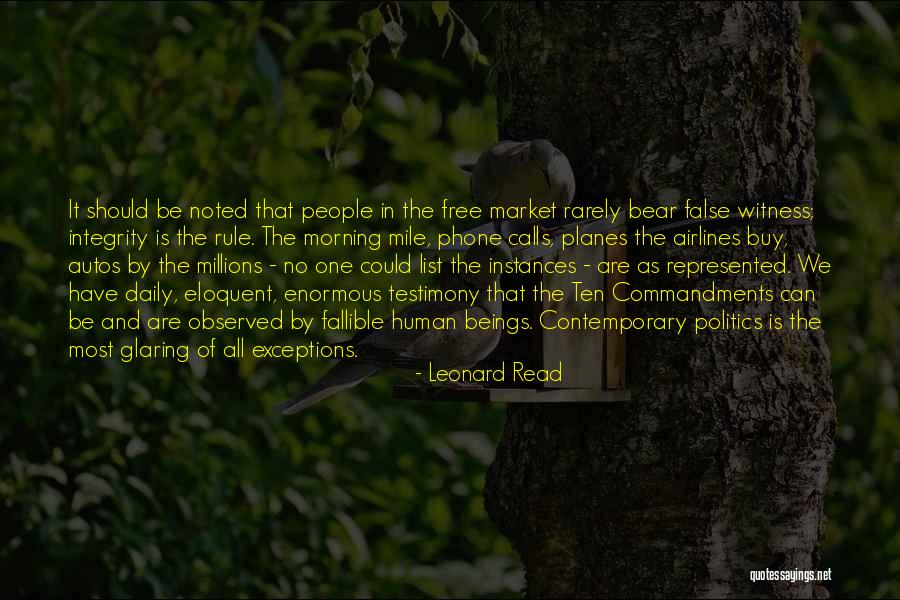 Morning Phone Calls Quotes By Leonard Read