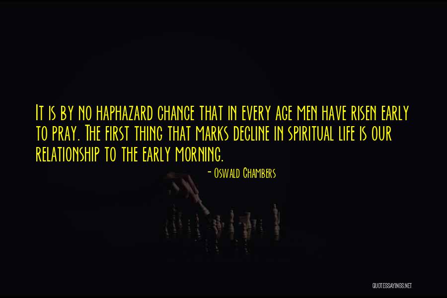 Morning Prayer Quotes By Oswald Chambers