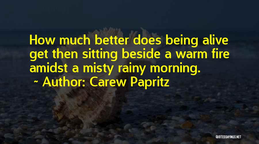 Morning Rainy Quotes By Carew Papritz