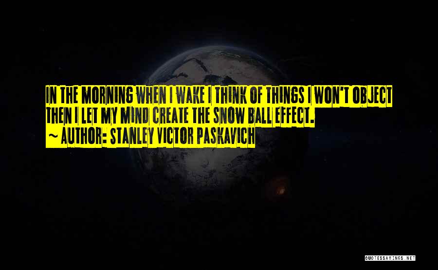 Morning Snow Quotes By Stanley Victor Paskavich