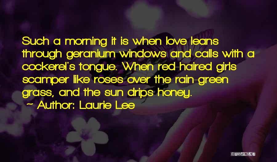 Morning Sun Love Quotes By Laurie Lee
