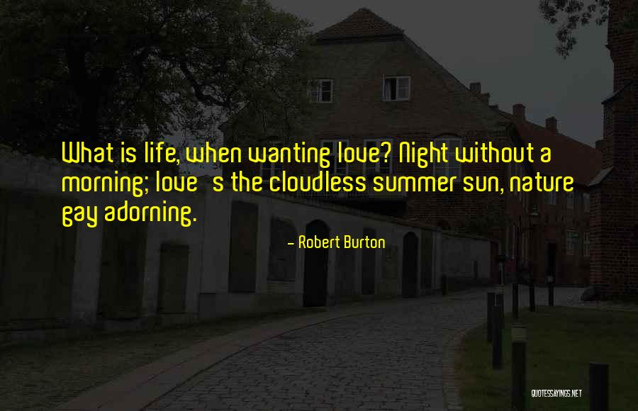 Morning Sun Love Quotes By Robert Burton