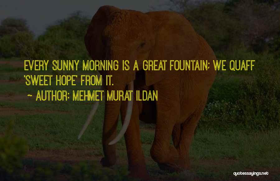 Morning Sunny Quotes By Mehmet Murat Ildan