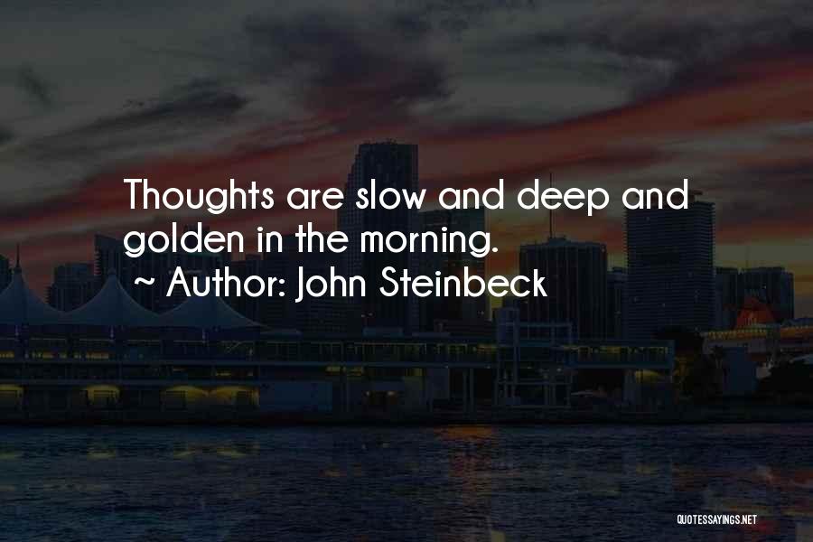 Morning Thoughts And Quotes By John Steinbeck