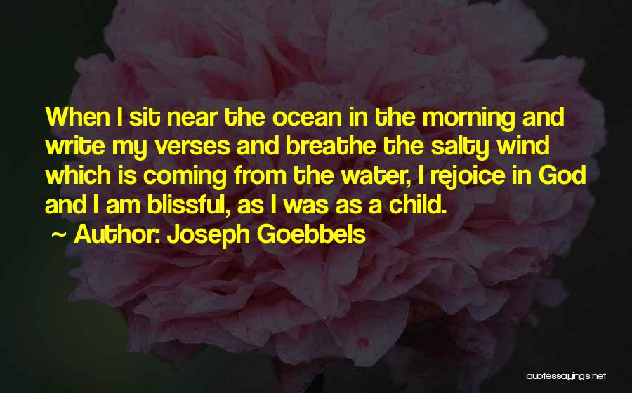 Morning Verses Quotes By Joseph Goebbels