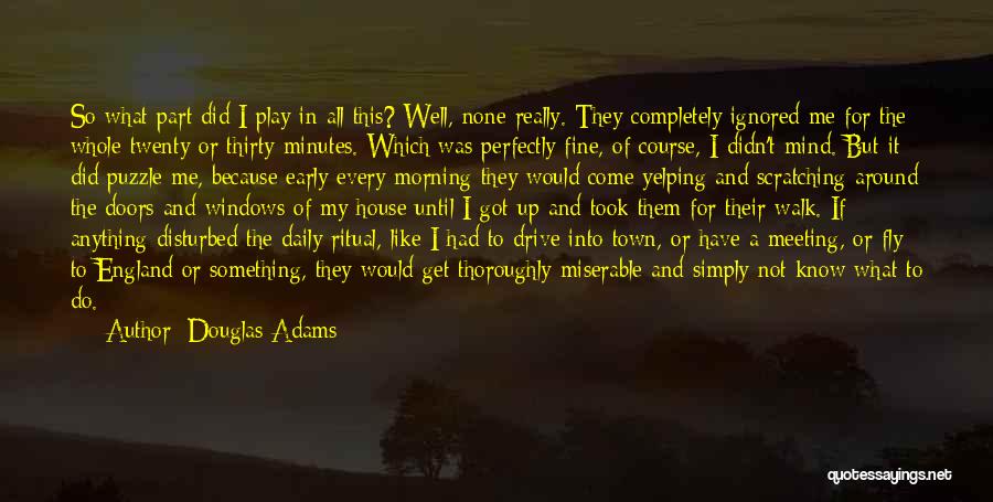 Morning Walks Quotes By Douglas Adams