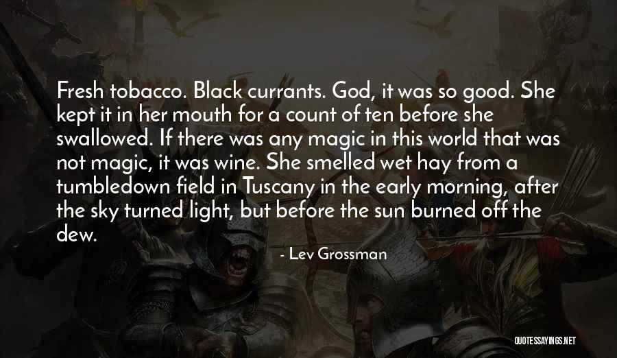 Morning Wine Quotes By Lev Grossman Morning Wine Quotes By Lev Grossman
