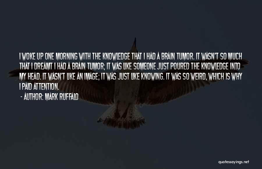 Morning Woke Up Quotes By Mark Ruffalo