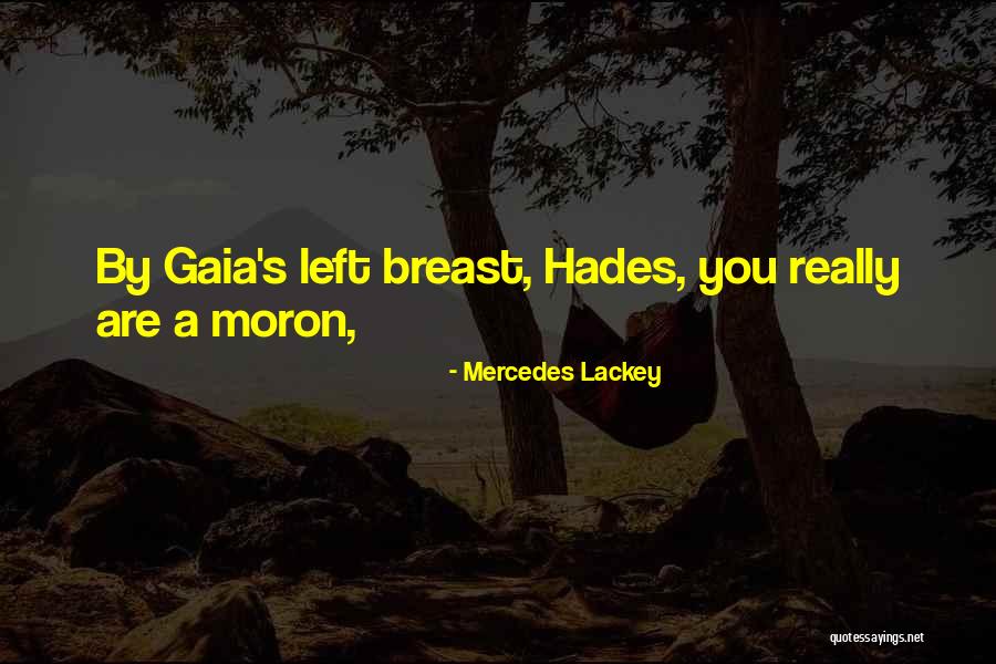 Moron Quotes By Mercedes Lackey