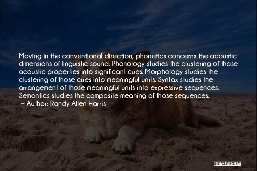Morphology Quotes By Randy Allen Harris