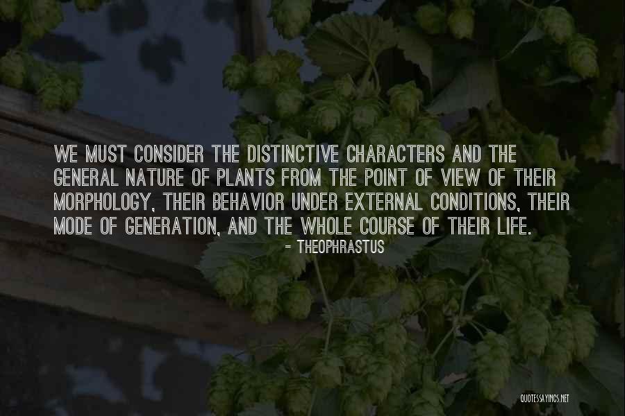 Morphology Quotes By Theophrastus