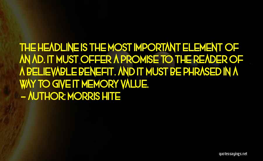 Morris Hite Quotes 976830
