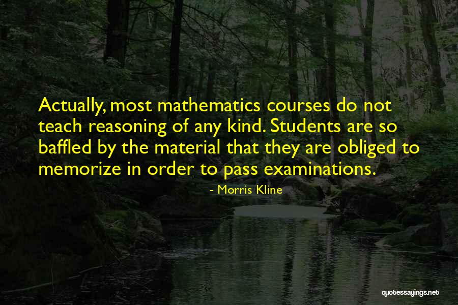 Morris Kline Quotes 145195