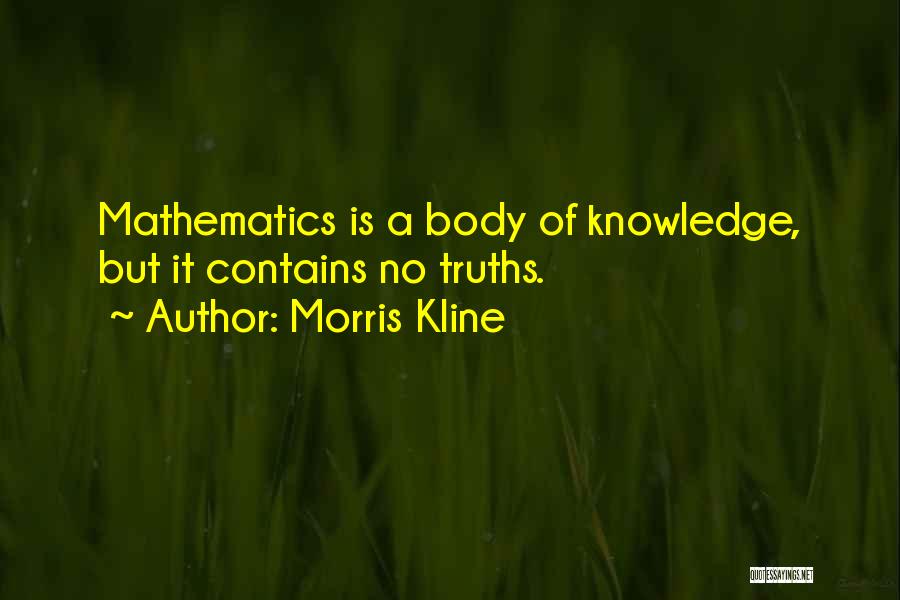 Morris Kline Quotes 424633