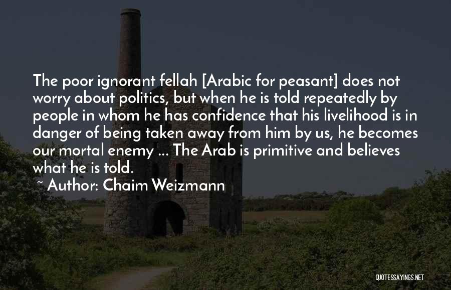 Mortal Enemy Quotes By Chaim Weizmann