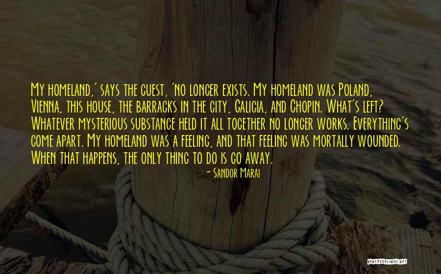 Mortally Wounded Quotes By Sandor Marai Mortally Wounded Quotes By Sandor Marai