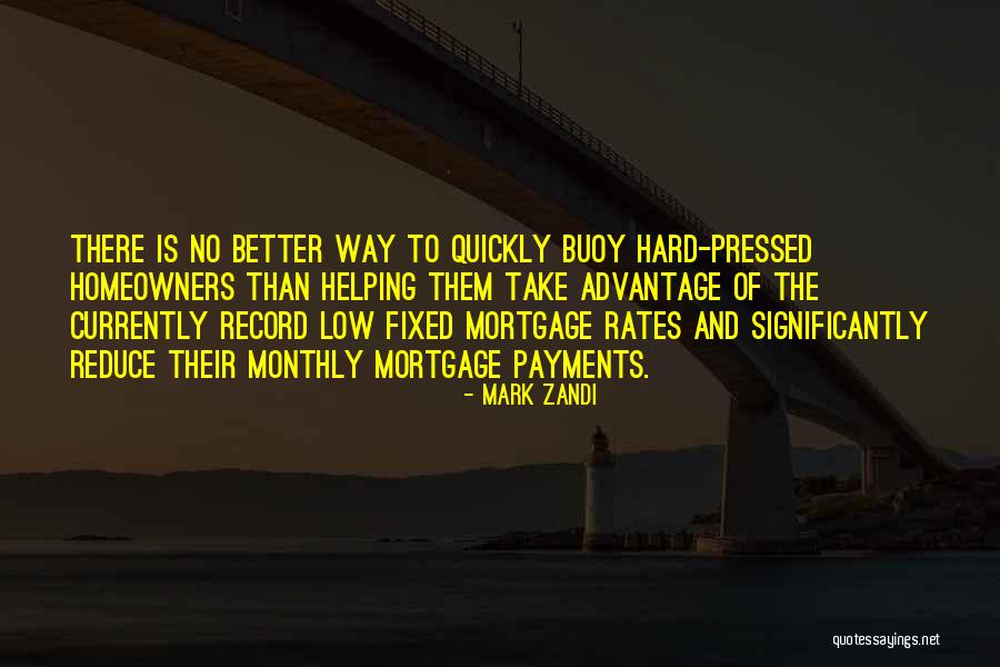 Mortgage Rates Quotes By Mark Zandi