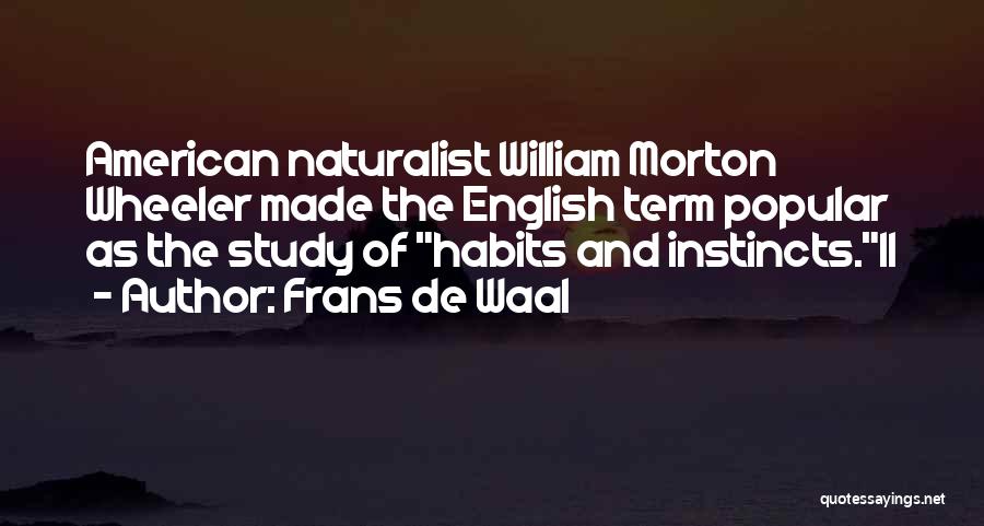 Morton Quotes By Frans De Waal