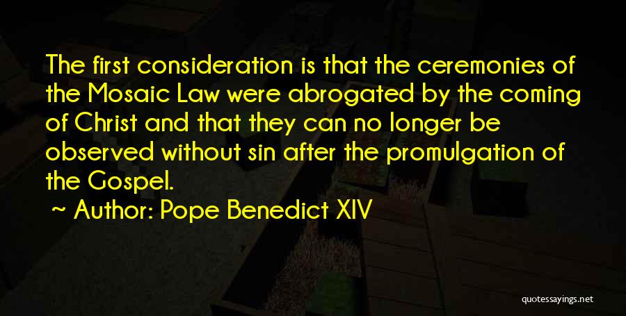 Mosaics Quotes By Pope Benedict XIV