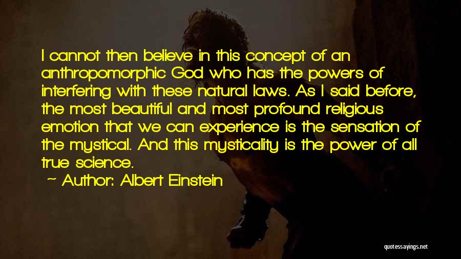 Most Beautiful God Quotes By Albert Einstein