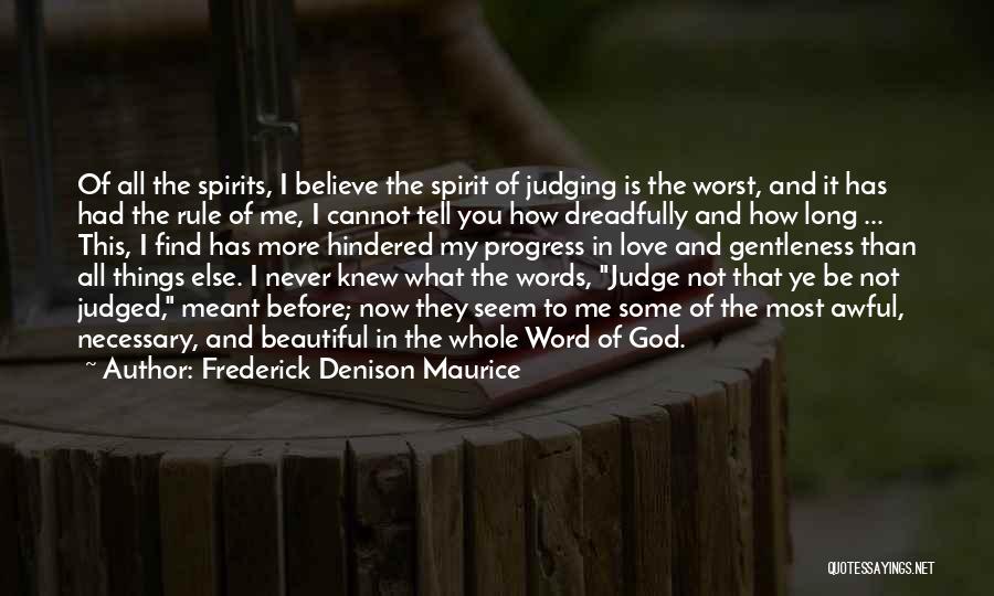 Most Beautiful God Quotes By Frederick Denison Maurice