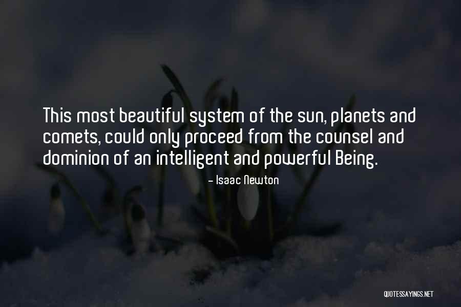 Most Beautiful God Quotes By Isaac Newton