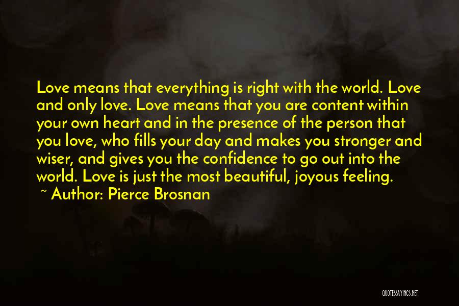 Most Beautiful Person In The World Quotes By Pierce Brosnan