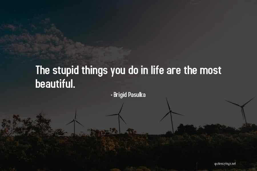 Most Beautiful Things In Life Quotes By Brigid Pasulka