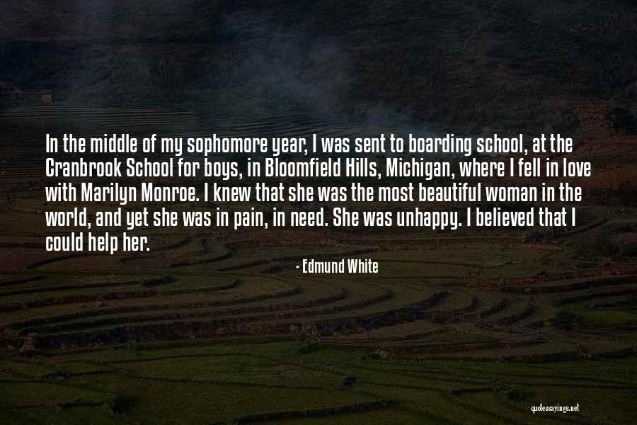 Most Beautiful Woman Love Quotes By Edmund White