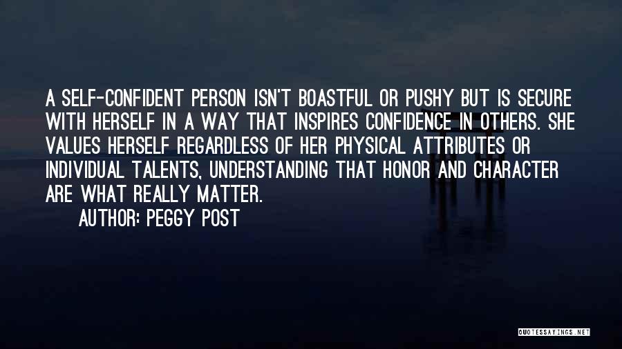 Most Boastful Quotes By Peggy Post