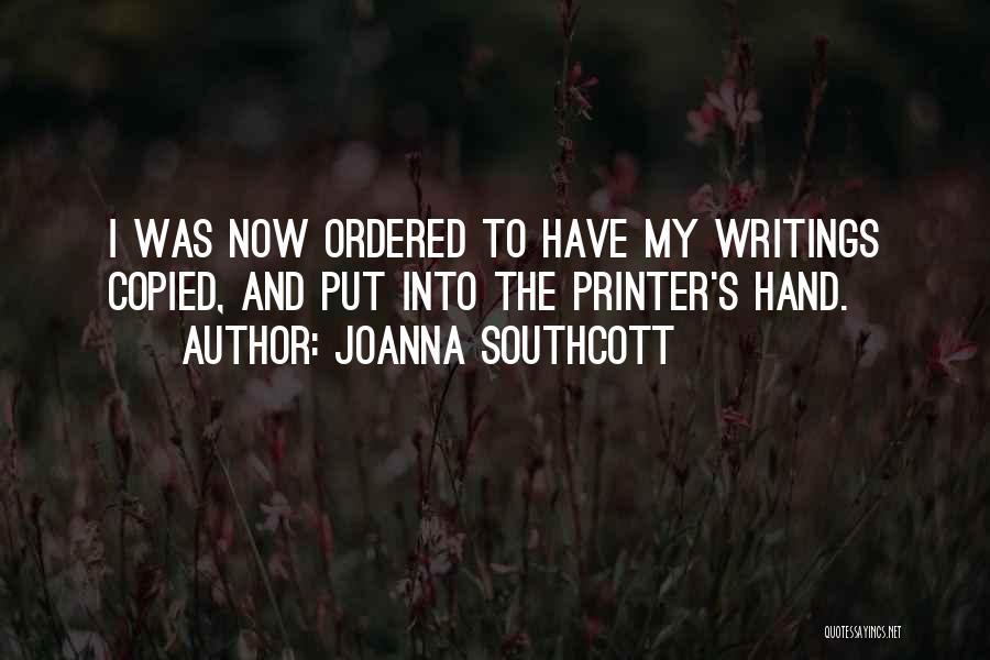 Most Copied Quotes By Joanna Southcott