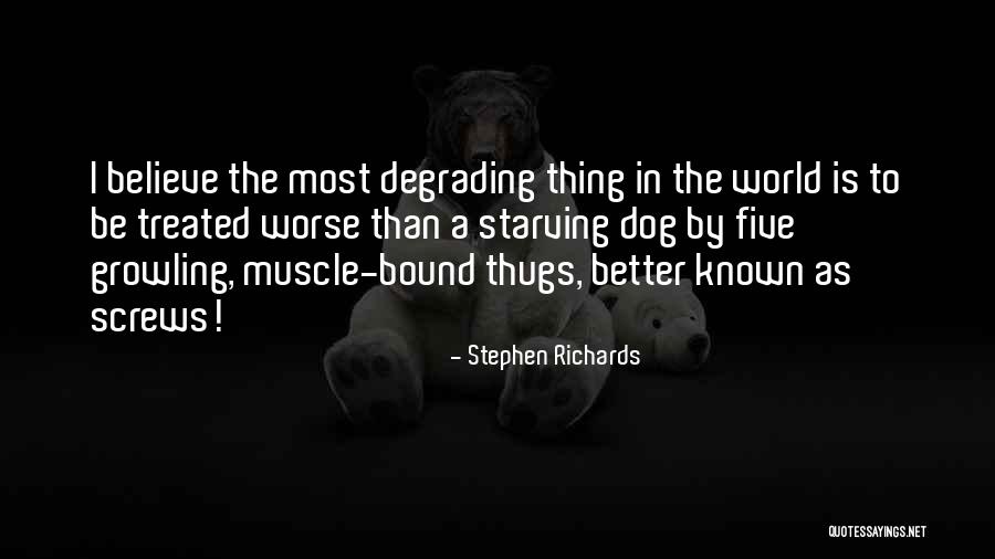 Most Degrading Quotes By Stephen Richards