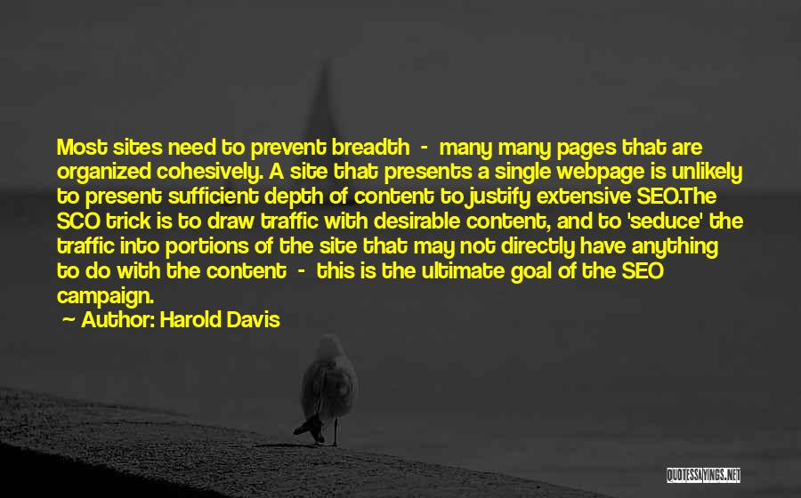Most Desirable Quotes By Harold Davis