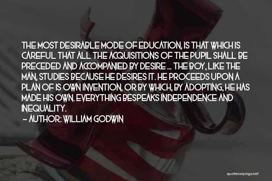 Most Desirable Quotes By William Godwin