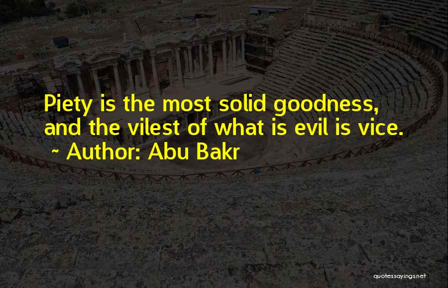 Most Evil Quotes By Abu Bakr