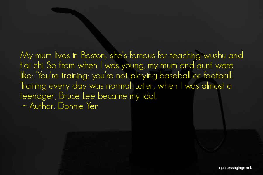 Most Famous Teaching Quotes By Donnie Yen