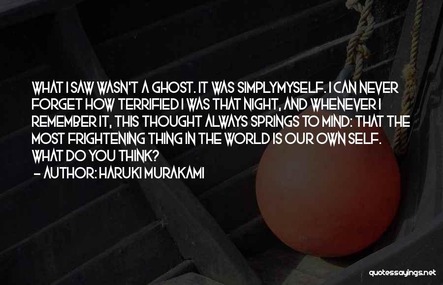 Most Frightening Quotes By Haruki Murakami