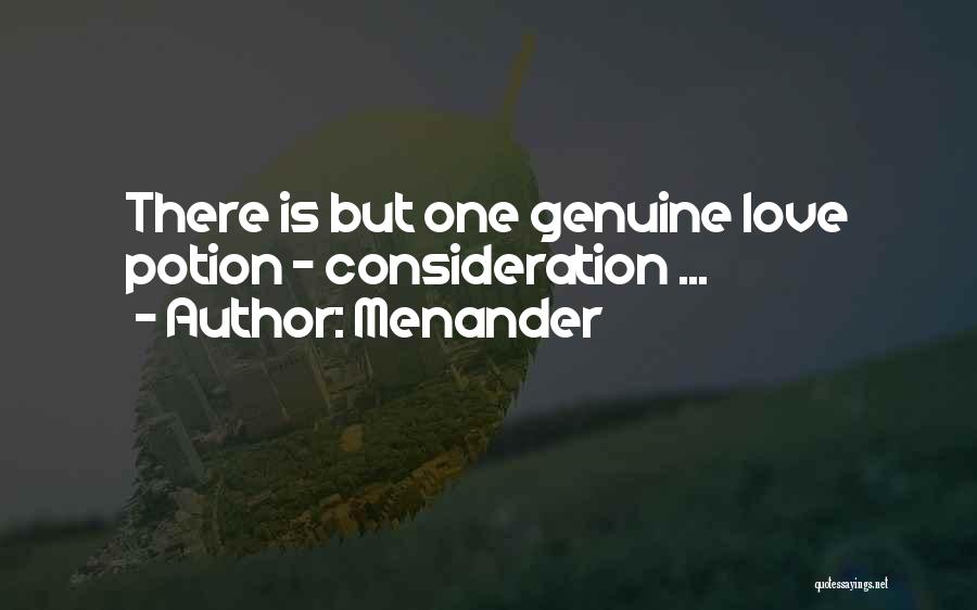 Most Genuine Love Quotes By Menander