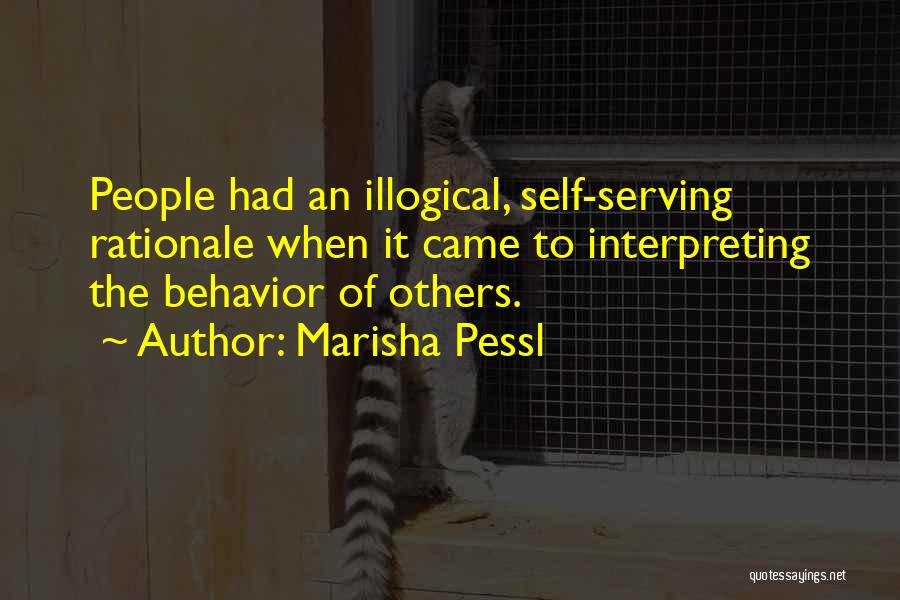 Most Illogical Quotes By Marisha Pessl