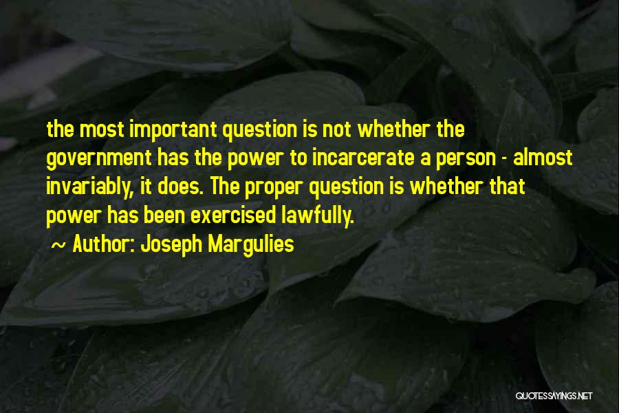 Most Important Person Quotes By Joseph Margulies